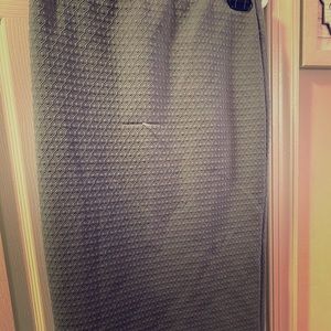 Gray pencil skirt